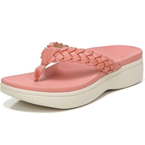 Vionic Sandals Womens Terra Cotta‎ Kenji 11 Leather Slip On New - Picture 1 of 7